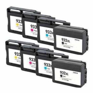 2x HP 932 XL + 933 XL (C2P42AE) inktcartridges voordeelset (8 stuks) - Huismerk