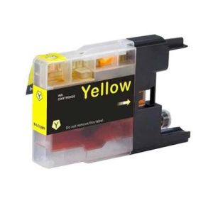 Brother LC-1240Y inktcartridge geel - Huismerk
