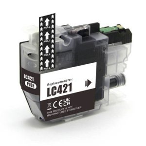 Brother LC-421BK inktcartridge zwart - Huismerk