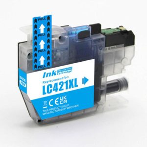 Brother LC-421C XL inktcartridge cyaan - Huismerk