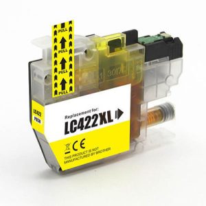 Brother LC-422Y XL inktcartridge geel - Huismerk
