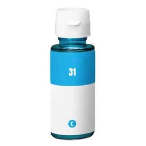 HP 31 inkttank Cyaan - Huismerk